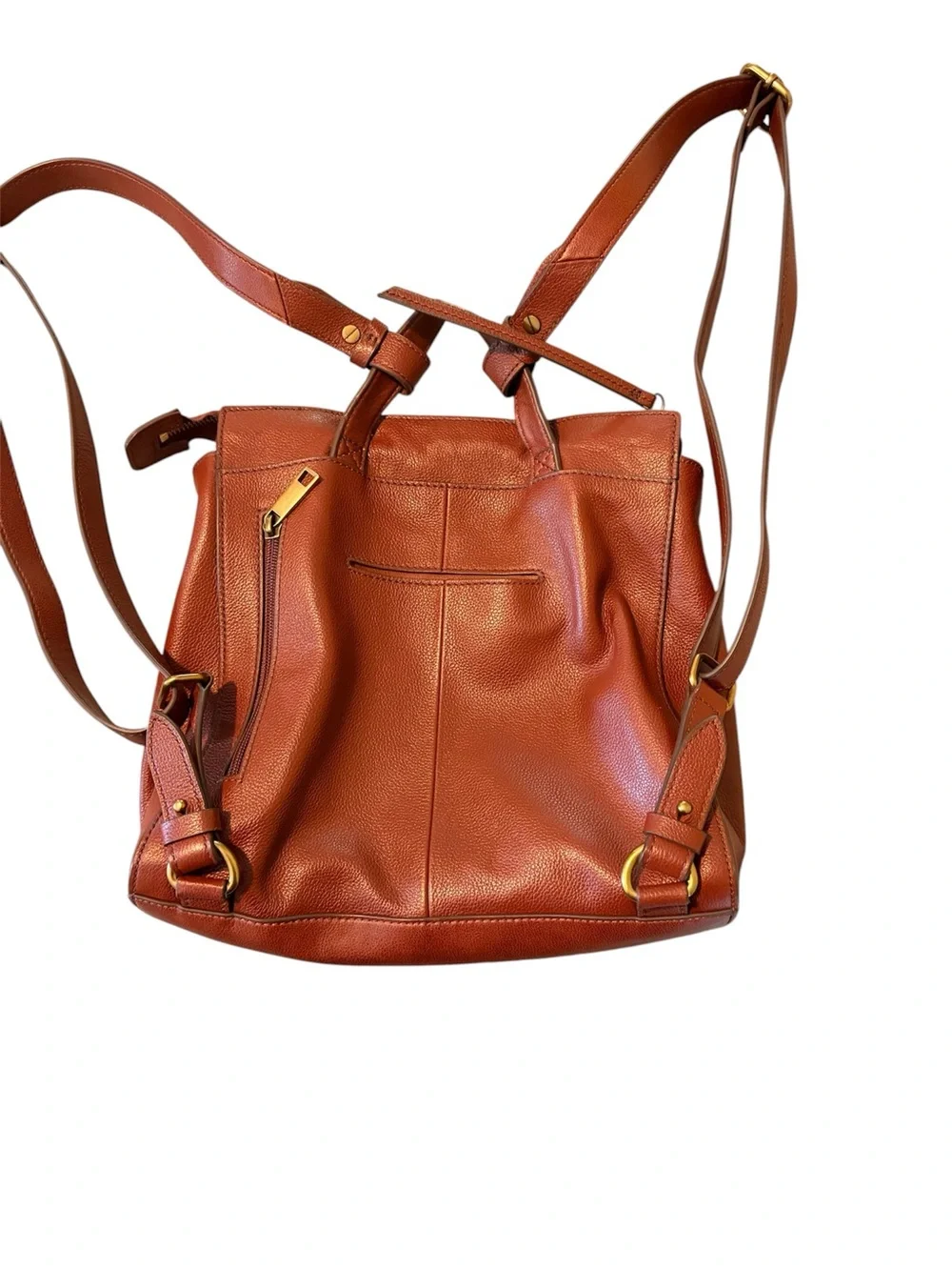 Fossil pebbled leather